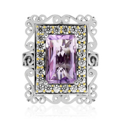 Lavendel-Amethyst-Silberring (Dallas Prince Designs)