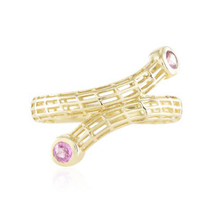 Pinkfarbener Saphir-Goldring (Ornaments by de Melo)