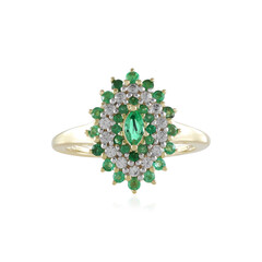 Sambia-Smaragd-Goldring