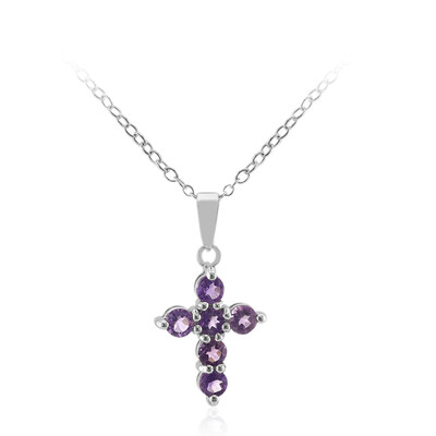 Amethyst-Silberhalskette