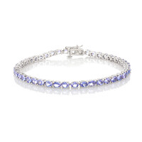 Tansanit-Silberarmband