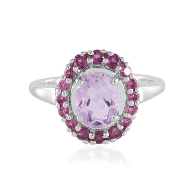 Lavendel-Amethyst-Silberring