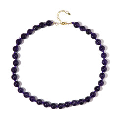 Sambia-Amethyst-Silberhalskette (Adela Silber)