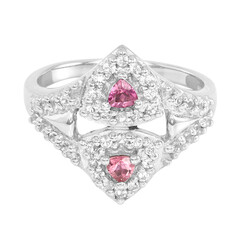 Pinkfarbener Turmalin-Silberring