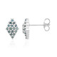 Fancy-Diamant-Silberohrringe