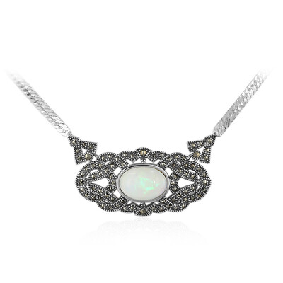 Welo-Opal-Silbercollier (Annette classic)