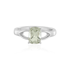 Grüner Amethyst-Silberring