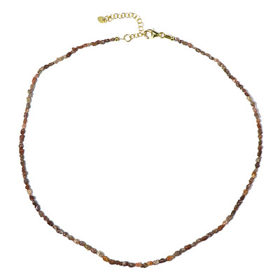 Roter Diamant-Silberhalskette