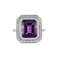 Sibirischer Amethyst-Silberring