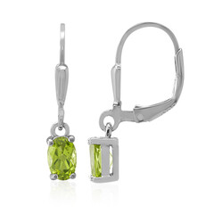 Burmesischer Peridot-Silberohrringe