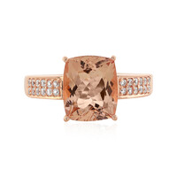 Pfirsich-Morganit-Goldring