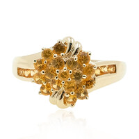 Oranger Saphir-Goldring