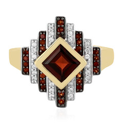 Indischer Granat-Silberring
