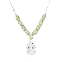 Quarz-Silbercollier