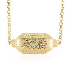 Peridot-Silbercollier