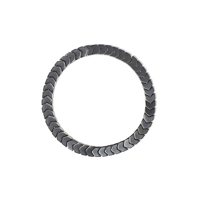 Schwarzer Hämatit-Armband