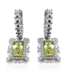 Ouro Verde-Quarz-Silberohrringe (Dallas Prince Designs)