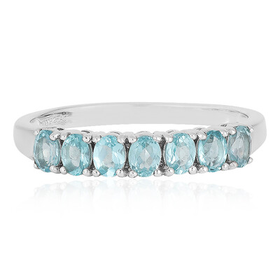 Blauer Apatit-Silberring