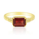 Roter Tibetanit-Goldring (Adela Gold)