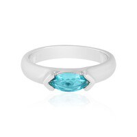 Blauer Apatit-Silberring