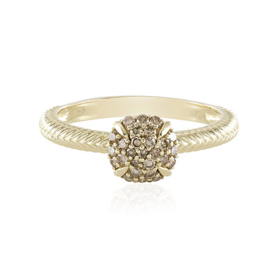 I2 Champagner-Diamant-Goldring (de Melo)