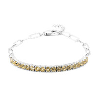 Citrin-Silberarmband