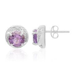 Amethyst-Silberohrringe