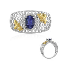 AAA-Tansanit-Goldring (Ornaments by de Melo)