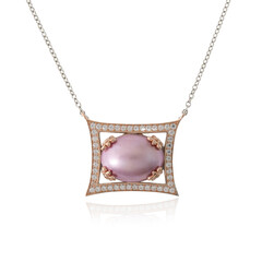 Mabe-Perlen-Silbercollier (Dallas Prince Designs)