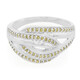 Fancy-Diamant-Silberring