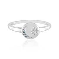 Diamant-Silberring