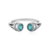 Blauer Apatit-Silberring