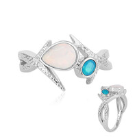 Opal-Silberring