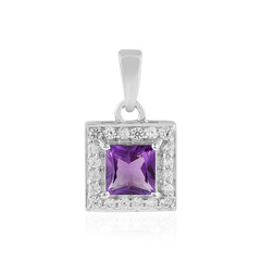 Uruguay-Amethyst-Silberanhänger