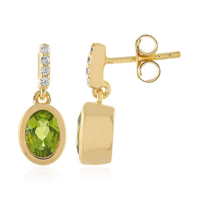 Peridot-Silberohrringe