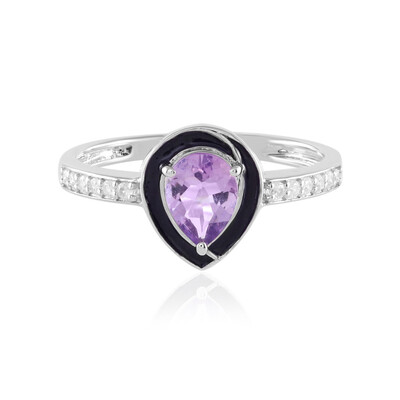 Lavendel-Amethyst-Silberring