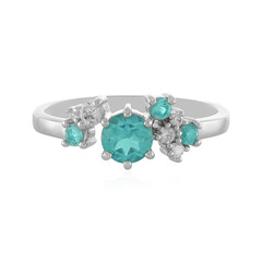 Blauer Apatit-Silberring