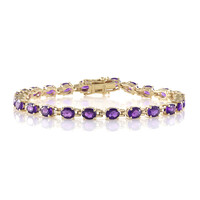 Sambia-Amethyst-Silberarmband