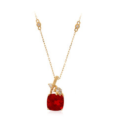 Mexikanischer Feueropal-Goldhalskette (Smithsonian)