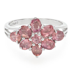Nicht erhitzter Padparadscha-Saphir-Goldring (AMAYANI)