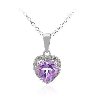 Bolivianischer Amethyst-Silberhalskette