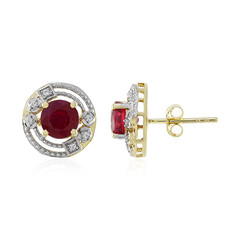 Madagaskar-Rubin-Goldohrringe (Adela Gold)
