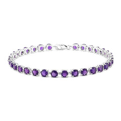 Sambia-Amethyst-Silberarmband