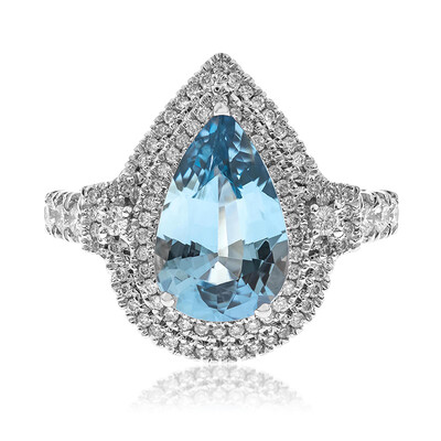 AAA-Brasilianischer Aquamarin-Goldring (CIRARI)
