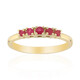 Roter Beryll-Goldring
