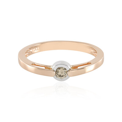 VS2 Schokoladen-Brillant-Goldring