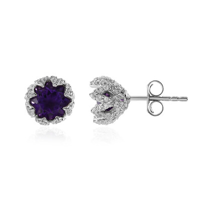 Sibirischer Amethyst-Silberohrringe (de Melo)