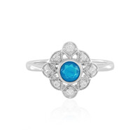 Äthiopischer Blauer Opal-Silberring