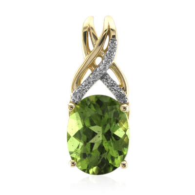 Wagogo-Peridot-Goldanhänger
