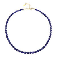 Blauer Bemainty-Saphir-Silberhalskette